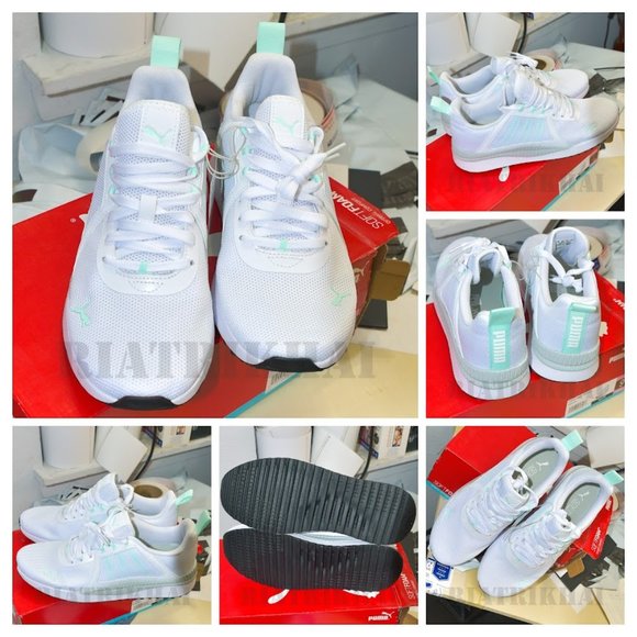 White/Green Puma Ladies'\u200e Pacer Net Cage